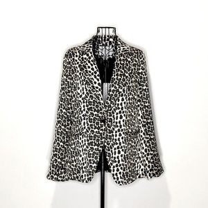 CAROLINA BELLE Silky Leopard Dress Jacket